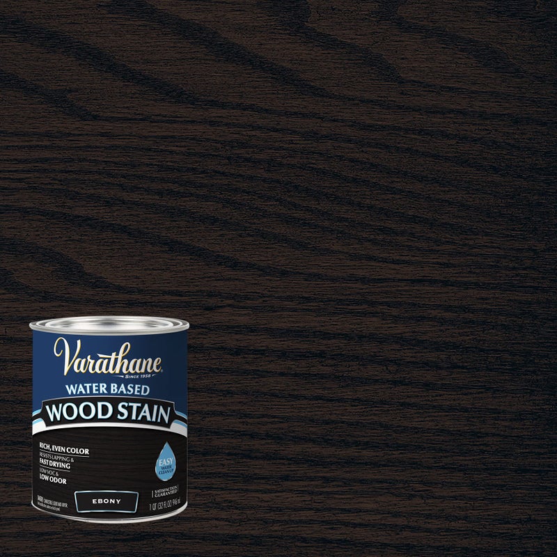 Varathane 381120-2PK Water Based Wood Stain, Quart, Ebony, 2 Pack - Image 2